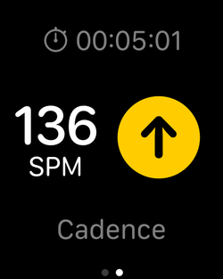 136spm feedback to increase cadence