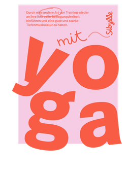 poster about yoga with sibylle 
